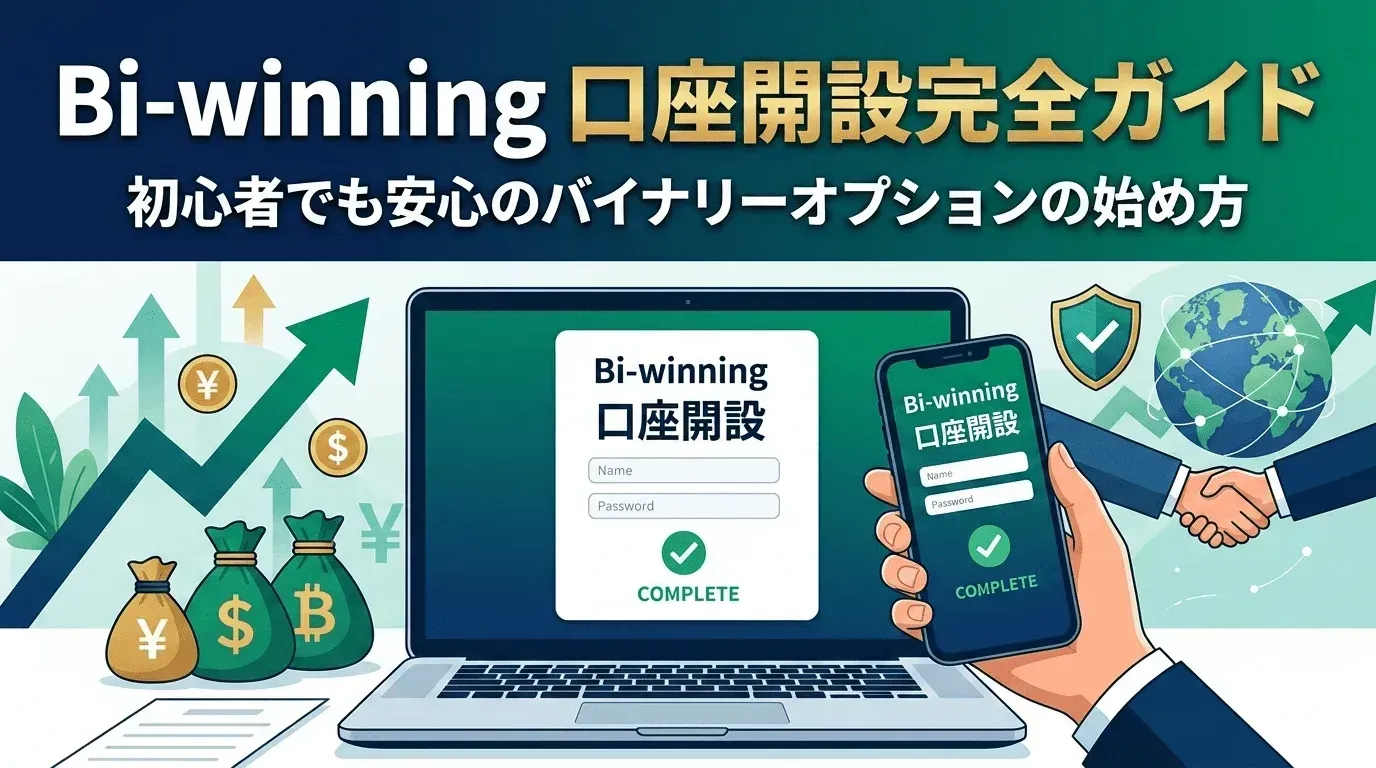 Bi-winning口座開設完全ガイド:初心者でも安心のバイナリーオプションの始め方